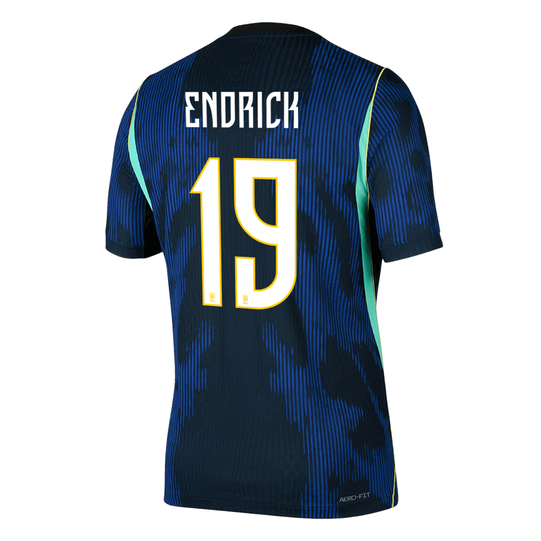 Camiseta Auténtica ENDRICK #19 Brazil 2026 Segunda Equipación Copa del Mundo - Version Jugador
