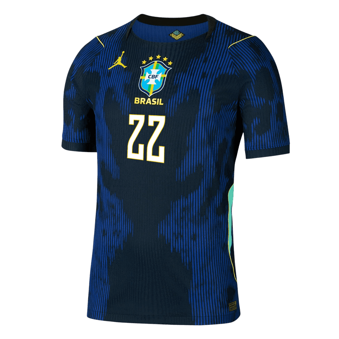Camiseta Auténtica JOÃO PEDRO #22 Brazil 2026 Segunda Equipación Copa del Mundo - Version Jugador