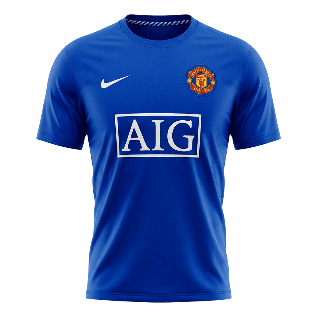 Tricouri Fotbal Vintage Manchester United Treilea 2008/09