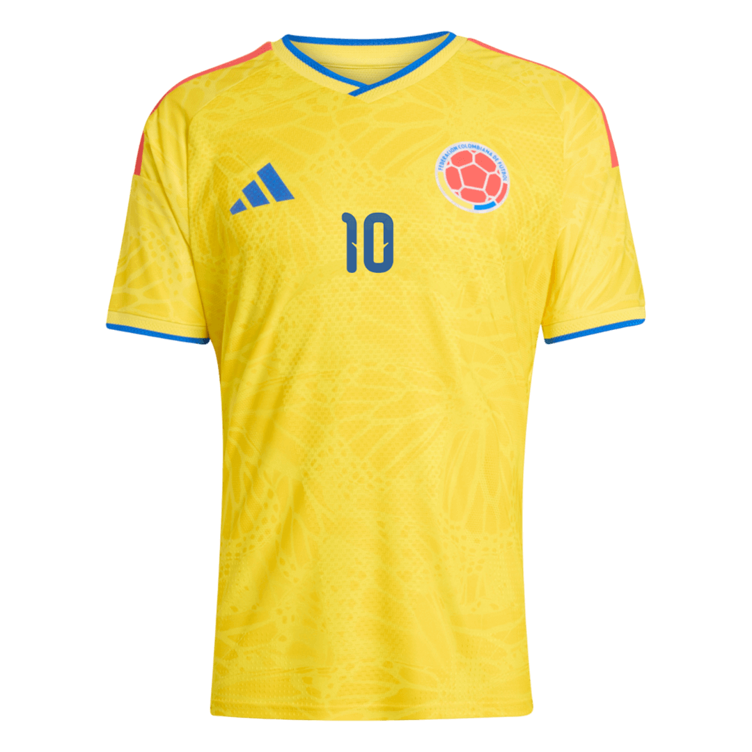 Camiseta Auténtica JAMES #10 Colombia 2026 Primera Equipación Copa del Mundo - Version Jugador