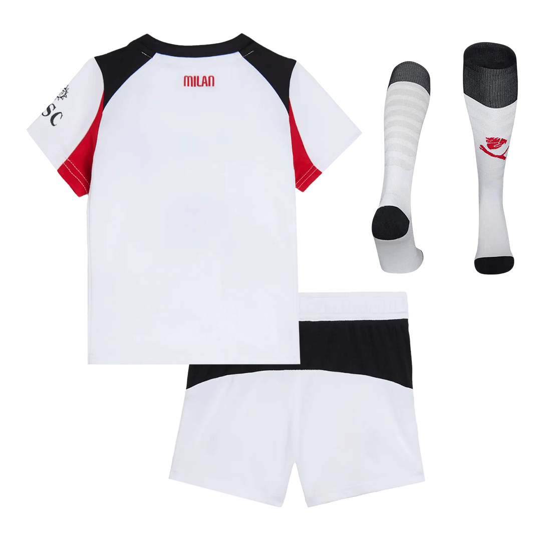 Set Tricouri Fotbal AC Milan Deplasare 2025/26 Pentru Copii