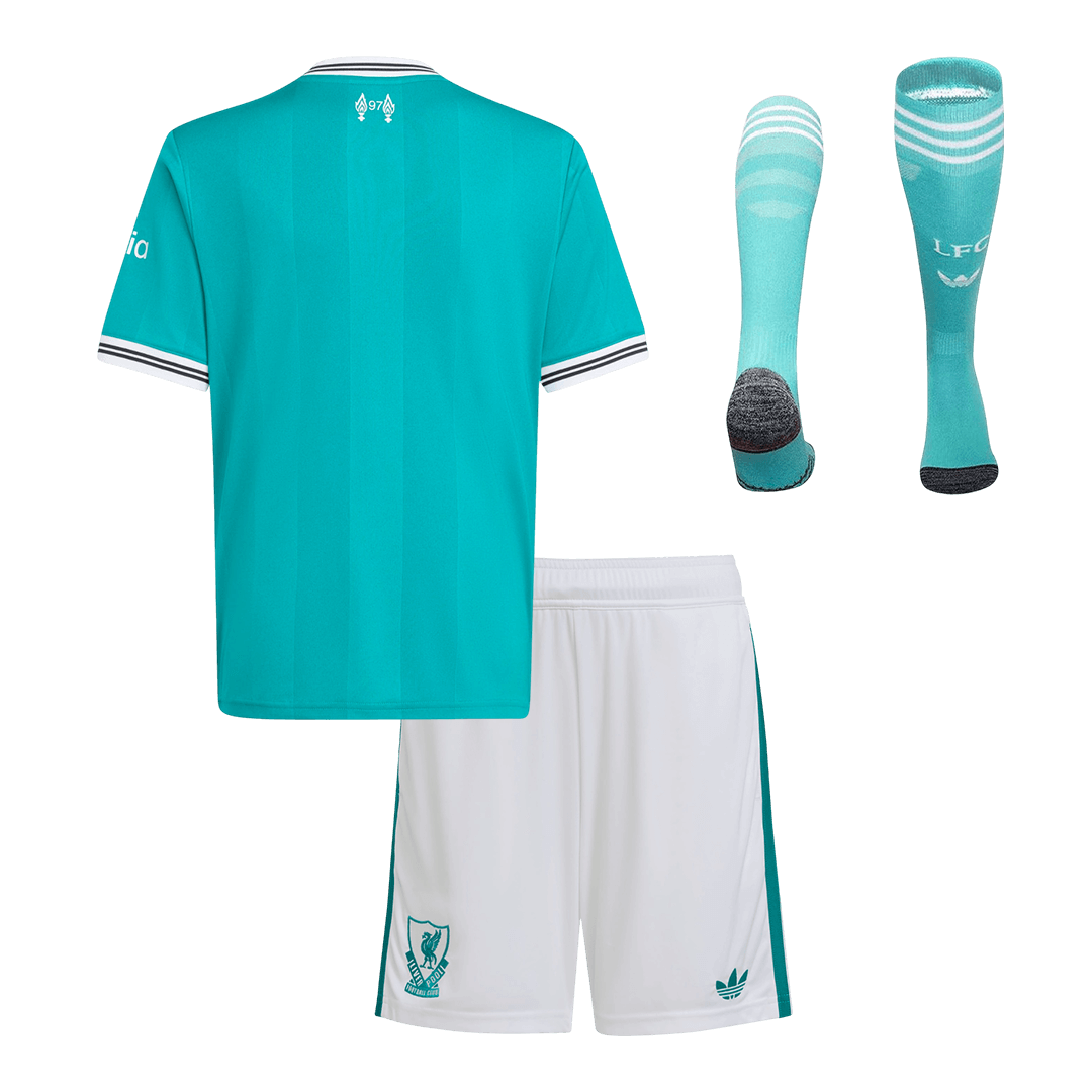 Set Tricouri Fotbal Liverpool Treilea 2025/26 Pentru Copii