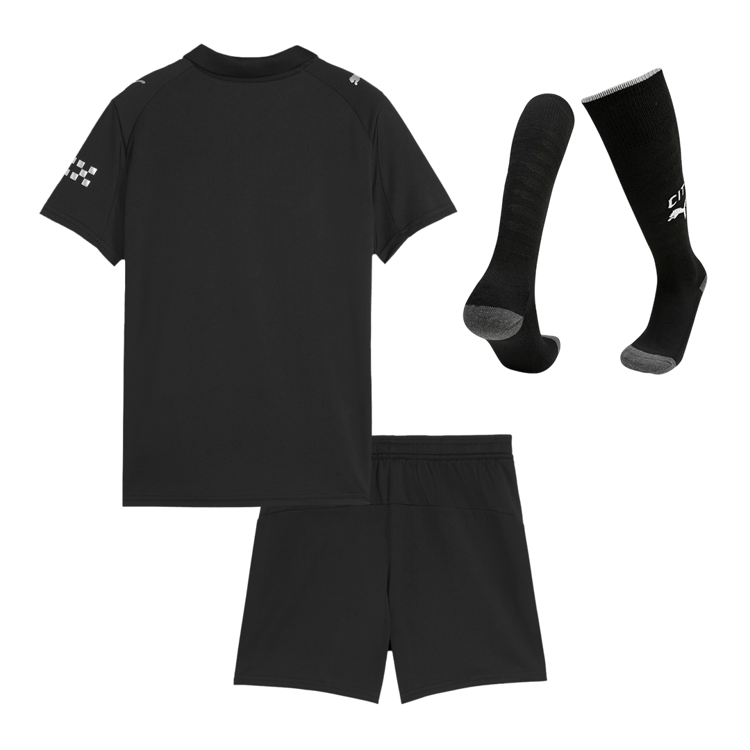 Conjunto Infantil Completo Manchester City 2025/26 Segunda Equipación