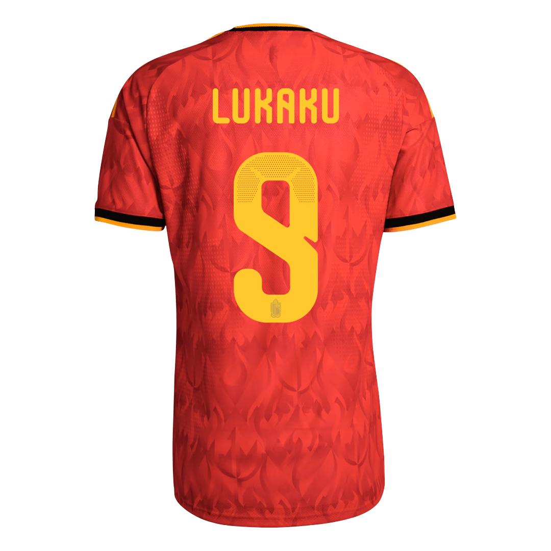 Camiseta Auténtica LUKAKU #9 Belgium 2026 Primera Equipación Copa del Mundo - Version Jugador