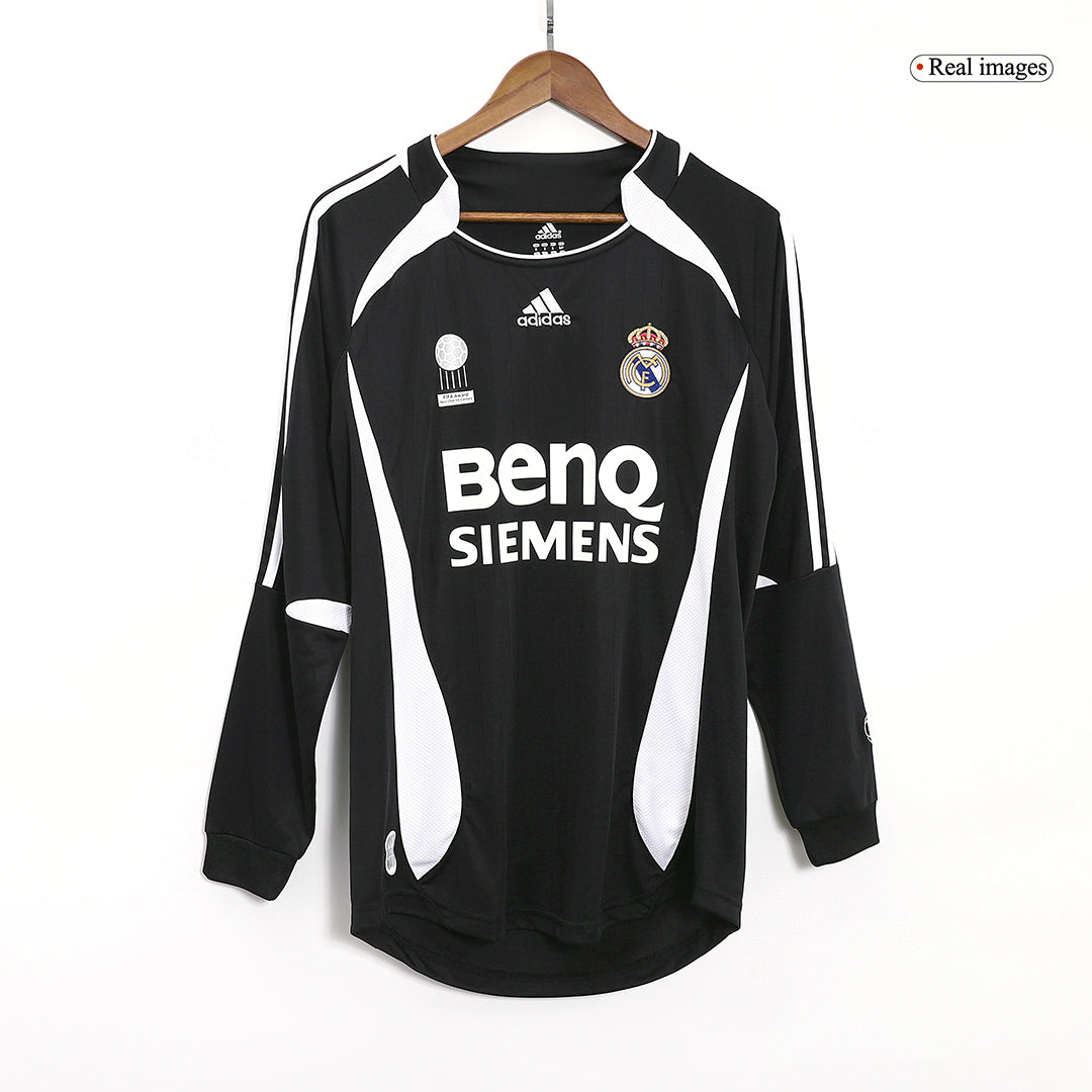Retro 2006/07 RAUL #7 Real Madrid Segunda Equipación Manga Larga