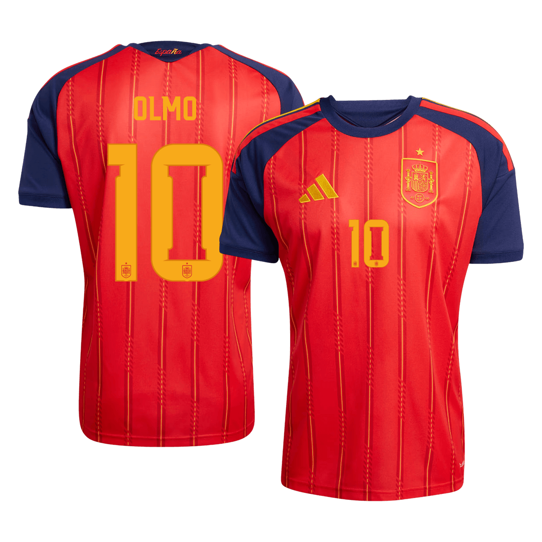 Camiseta OLMO #10 Spain 2026 Primera Equipación Copa del Mundo - Version Hincha - Calidad premium