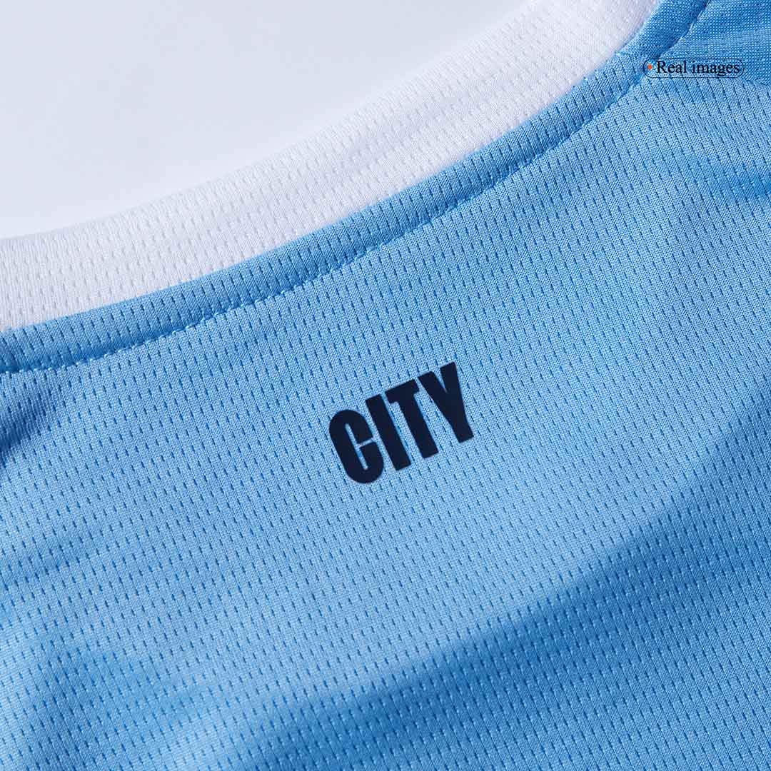 Conjunto Infantil Completo Manchester City 2025/26 Primera Equipación Kids-Camisetas Pasion Shop