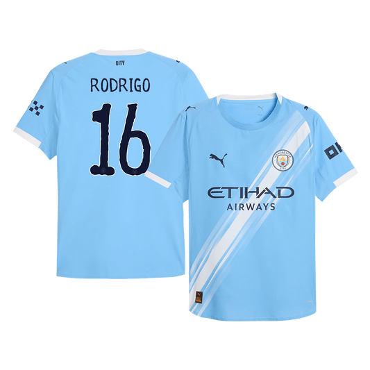 Camiseta RODRIGO #16 Manchester City 2025/26 Copa Mundial de Clubes Primera Equipación Hombre-Versió