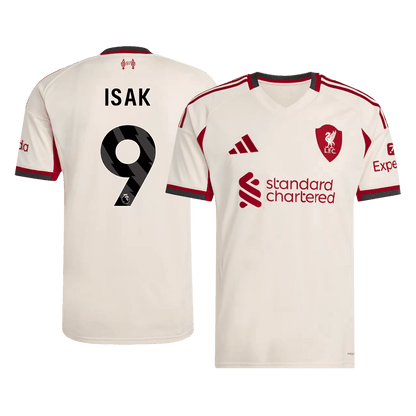 Camiseta ISAK #9 Liverpool 2025/26 Segunda Equipación-Versión Hincha