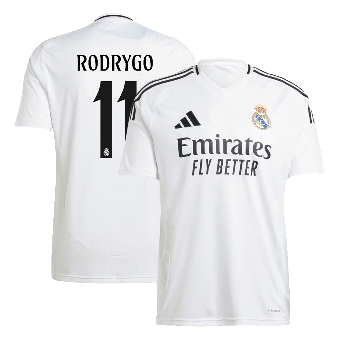 Camiseta Real Madrid 2024/25 Primera Equipación RODRYGO #11 - Versión Hincha