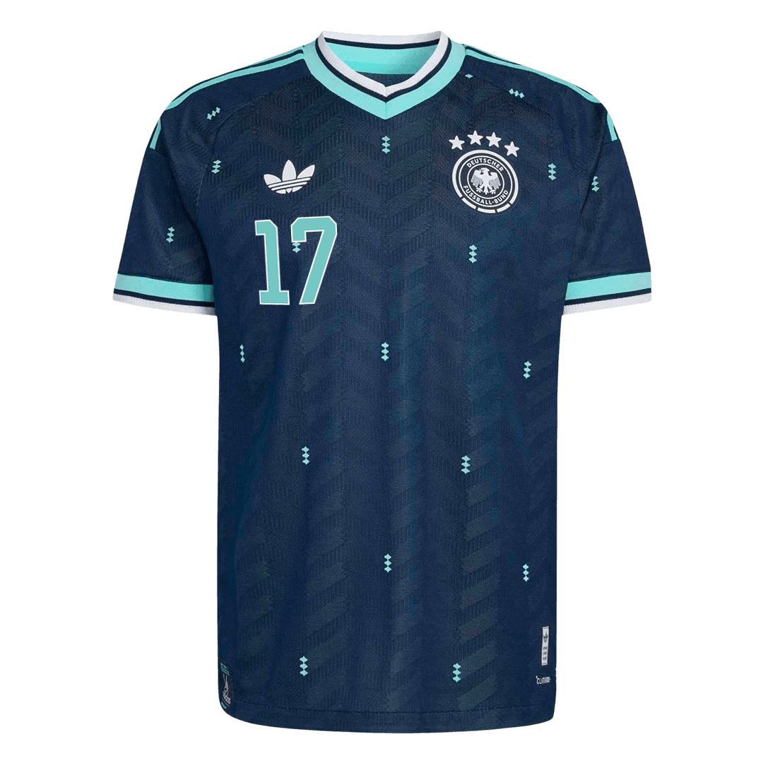 Camiseta Auténtica WIRTZ #17 Germany 2026 Segunda Equipación Copa del Mundo - Version Jugador