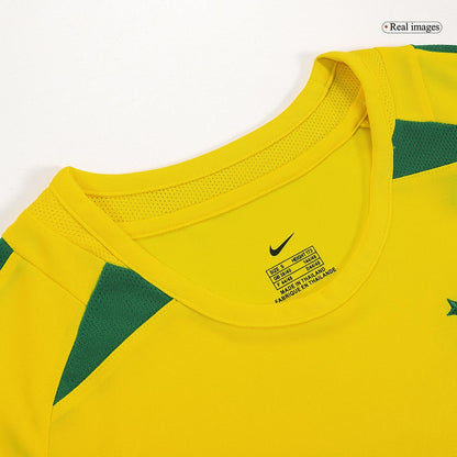 Tricouri Fotbal Vintage Brazilia Acasă 2002/03