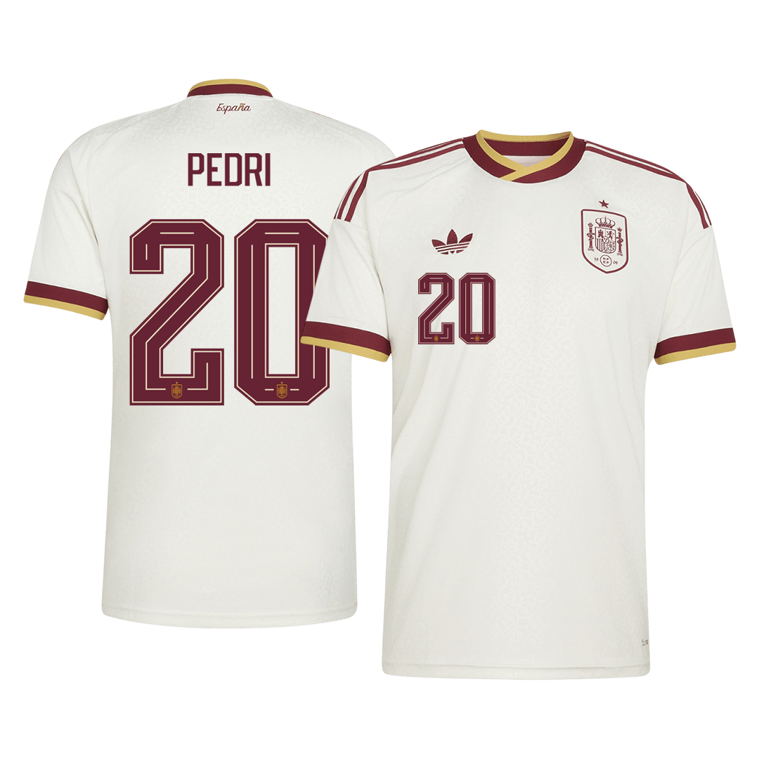 Camiseta PEDRI #20 Spain 2026 Segunda Equipación Copa del Mundo - Versión Hincha