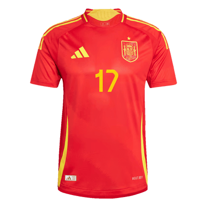Camiseta Auténtica WILLIAMS JR. #17 Spain 2024 Primera Equipación - Version Jugador