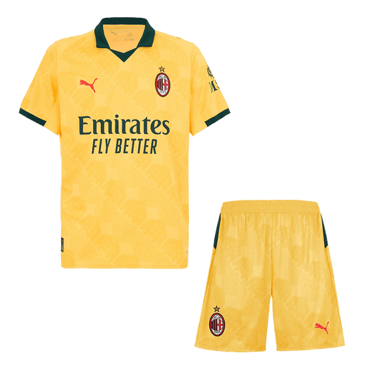 Conjunto AC Milan 
2025/26 Tercera Equipación camiseta de fútbol