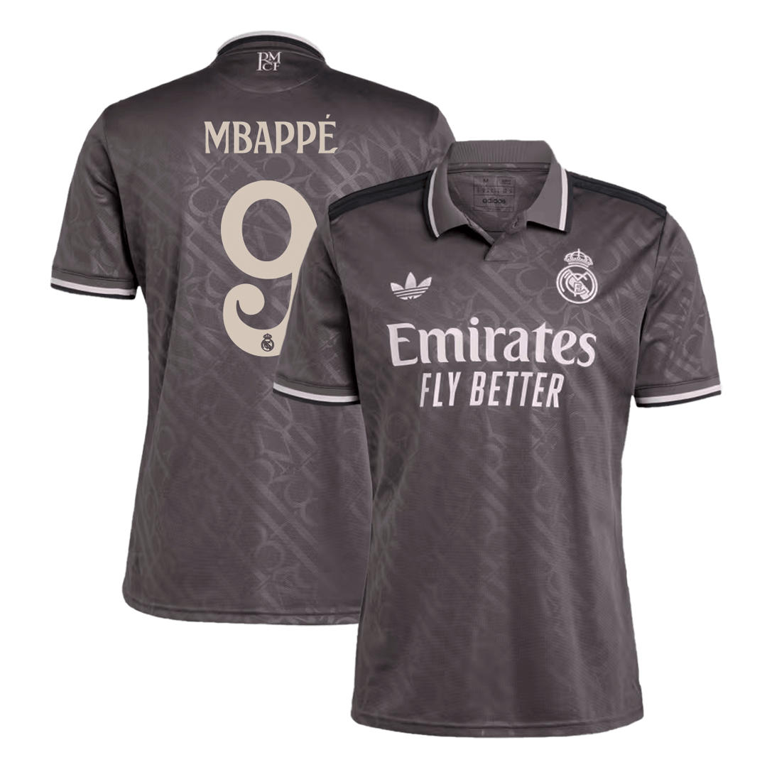 Camiseta Real Madrid 2024/25 Tercera Equipación Mbappé #9 - Versión Hincha
