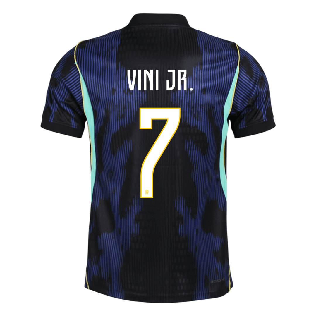 Camiseta Auténtica VINI JR. #7 Brazil 2026 Segunda Equipación Copa del Mundo - Version Jugador