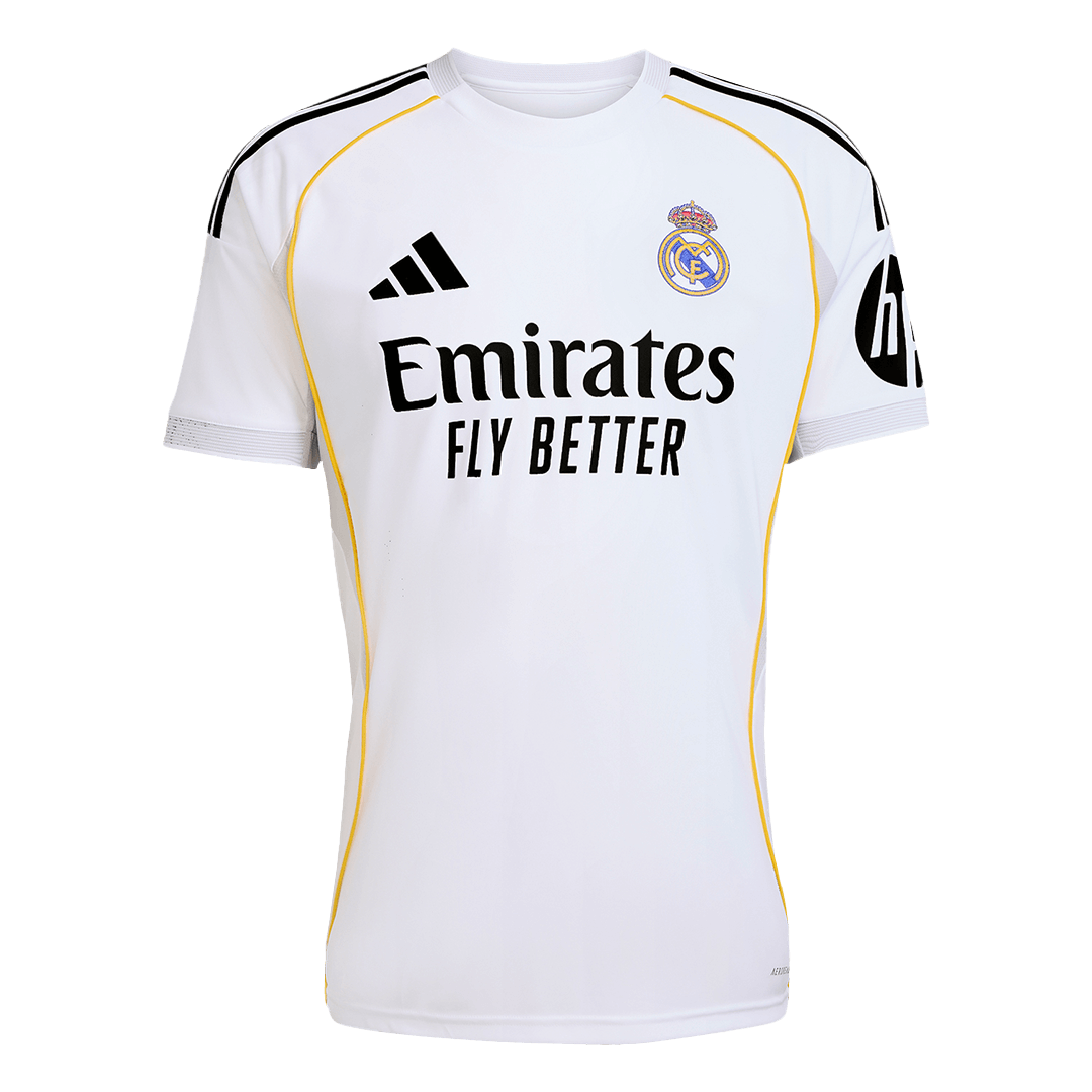 Tricouri Fotbal Real Madrid MBAPPÉ #10 Acasă 2025/26 - Premium (mărime mare)