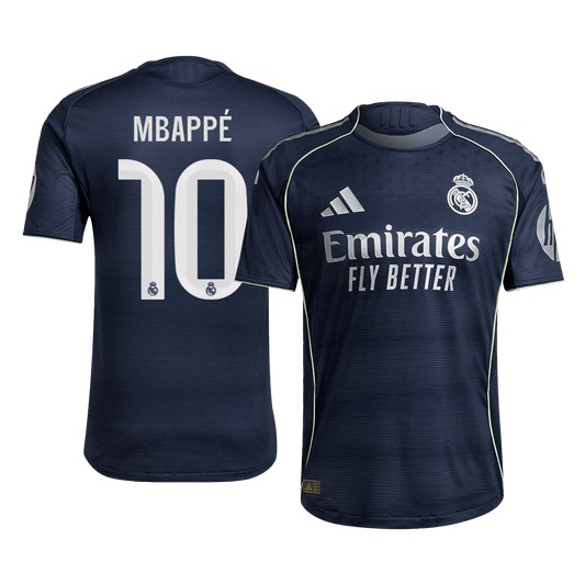 Camiseta Auténtica MBAPPÉ #10 Real Madrid 2025/26 Segunda Equipación-Versión Jugador