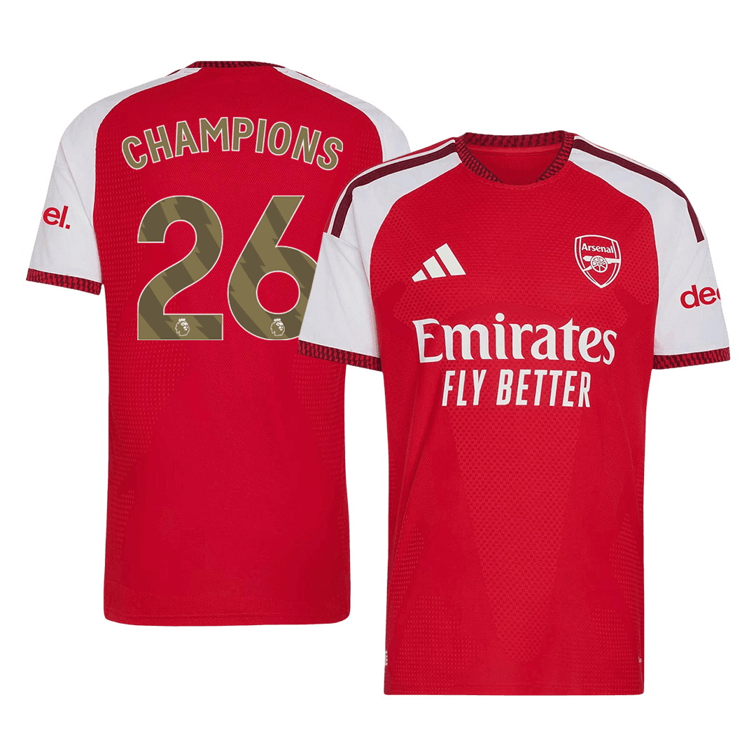 Camiseta Auténtica CHAMPIONS #26 Arsenal 2026/27 Primera Equipación - Version Jugador