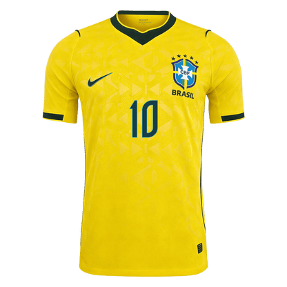 Camiseta Auténtica NEYMAR JR. #10 Brazil 2026 Primera Equipación Copa del Mundo - Version Jugador