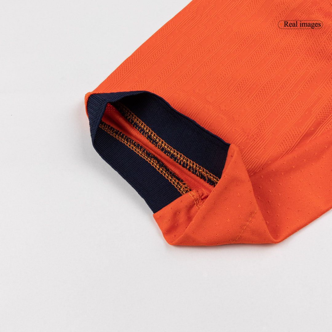 Camiseta Auténtica VIRGIL #4 Netherlands 2026 Primera Equipación Copa del Mundo - Version Jugador