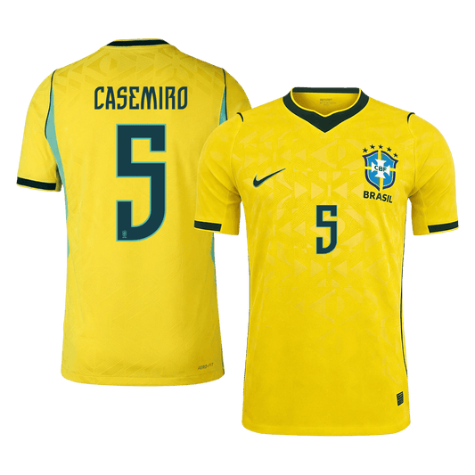 Camiseta Auténtica CASEMIRO #5 Brazil 2026 Primera Equipación Copa del Mundo - Version Jugador