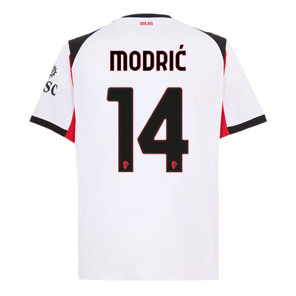 Camiseta MODRIĆ #14 AC Milan 2025/26 Segunda Equipación-Versión Hincha-Camisetas Pasion Shop