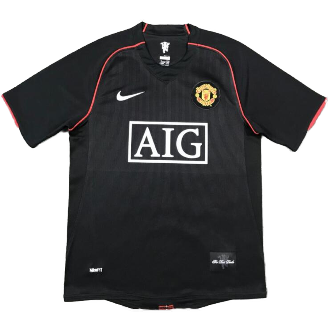 Tricouri Fotbal Vintage Manchester United RONALDO #7 Deplasare 2007/08
