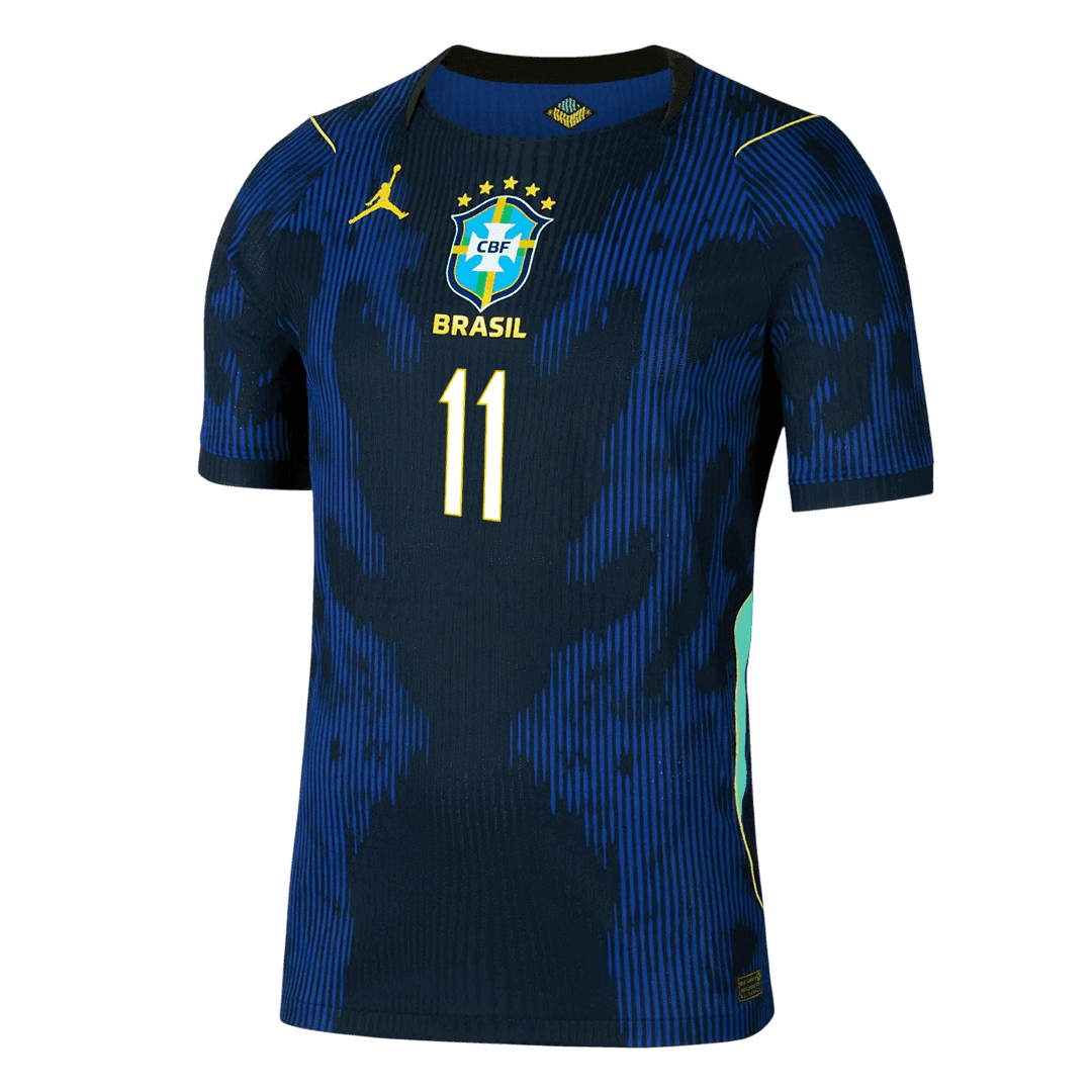 Camiseta Auténtica RAPHINHA #11 Brazil 2026 Segunda Equipación Copa del Mundo - Version Jugador
