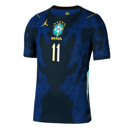 Camiseta Auténtica RAPHINHA #11 Brazil 2026 Segunda Equipación Copa del Mundo - Version Jugador