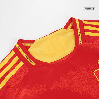 Auténtica LAMINE YAMAL #19 España 2024 Primera Equipacion - Version Jugador