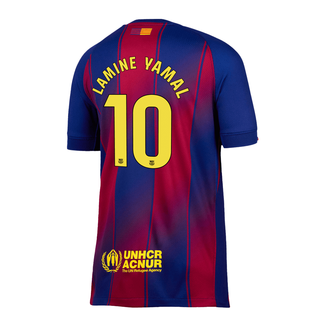 Tricouri Fotbal Barcelona LAMINE YAMAL #10 Acasă 2025/26 - Premium (mărime mare)