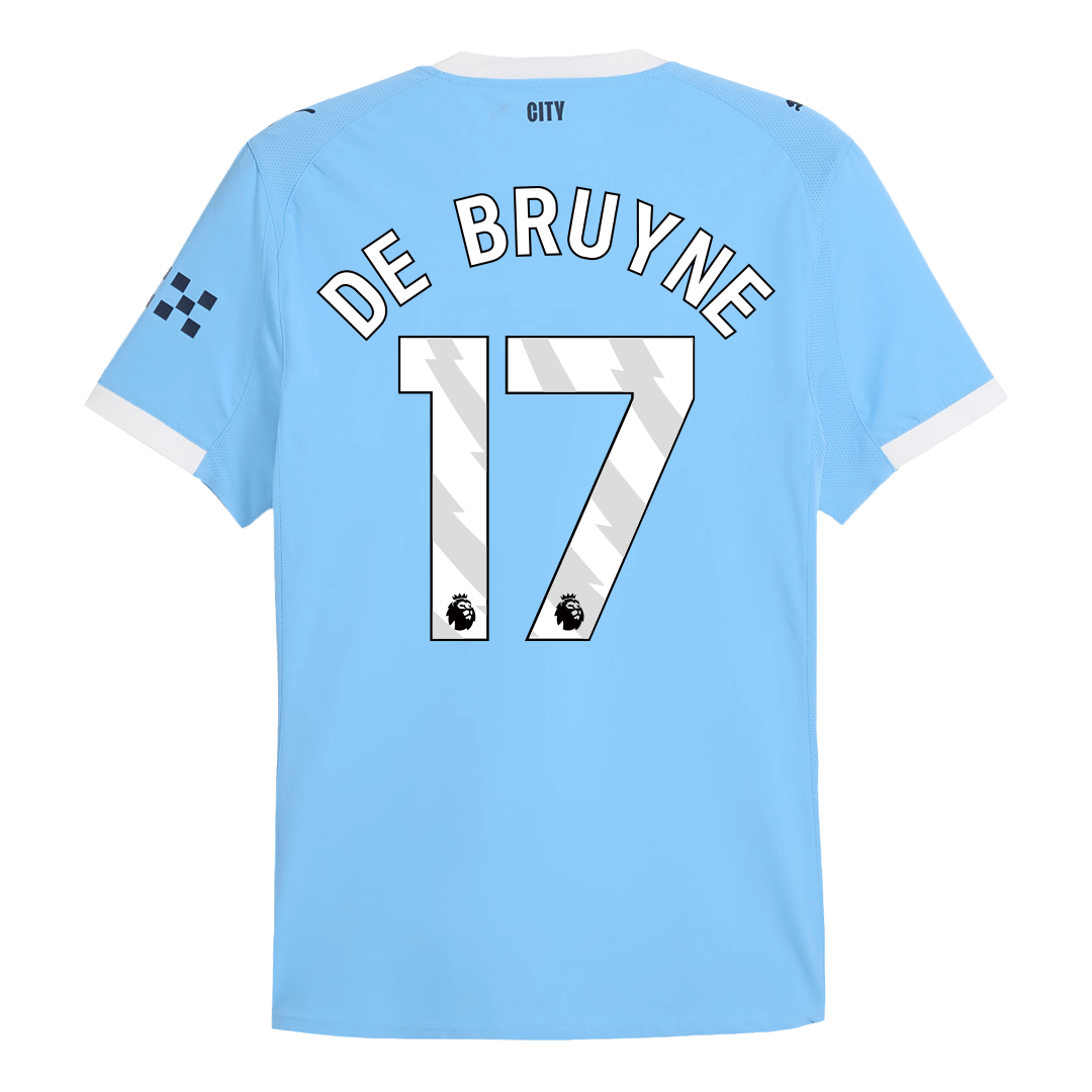Camiseta Auténtica DE BRUYNE #17 Manchester City 2025/26 Primera Equipación-Versión Jugador-Camisetas Pasion Shop