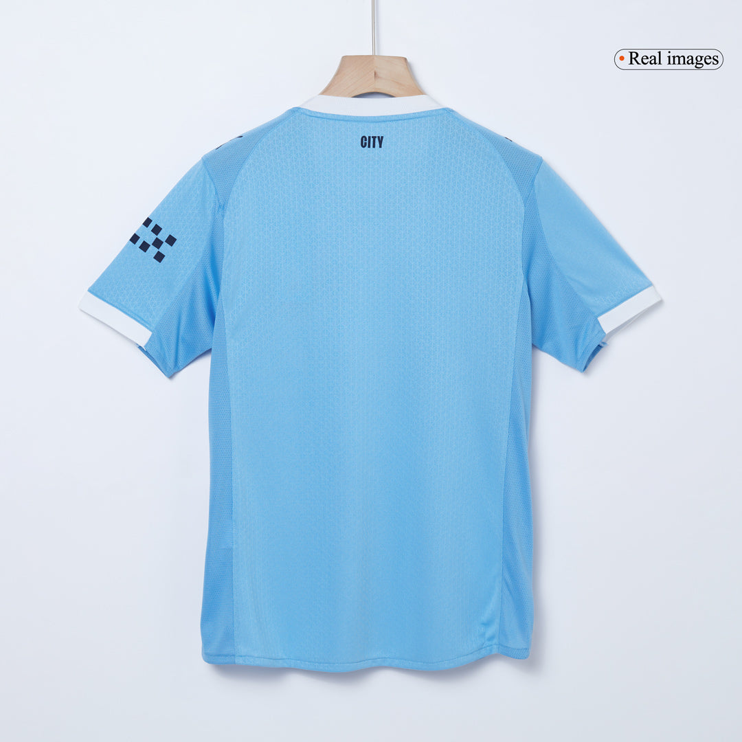Camiseta Auténtica HAALAND #9 Manchester City 2025/26 Primera Equipación-Versión Jugador-Camisetas Pasion Shop