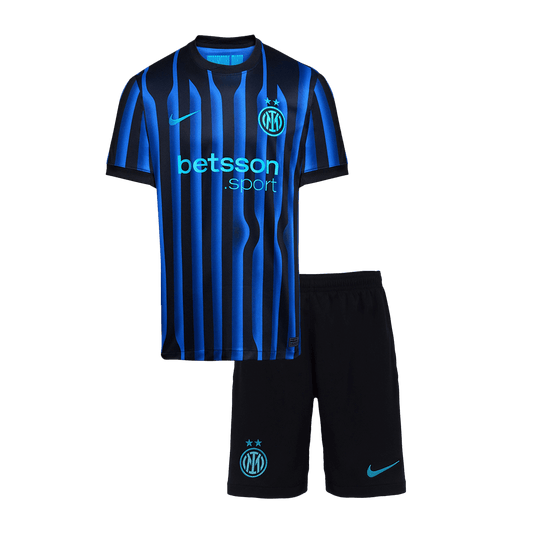 Miniconjunto Inter Milán 2025/26 Primera Equipación Niño (Camiseta + Pantalón Corto)
