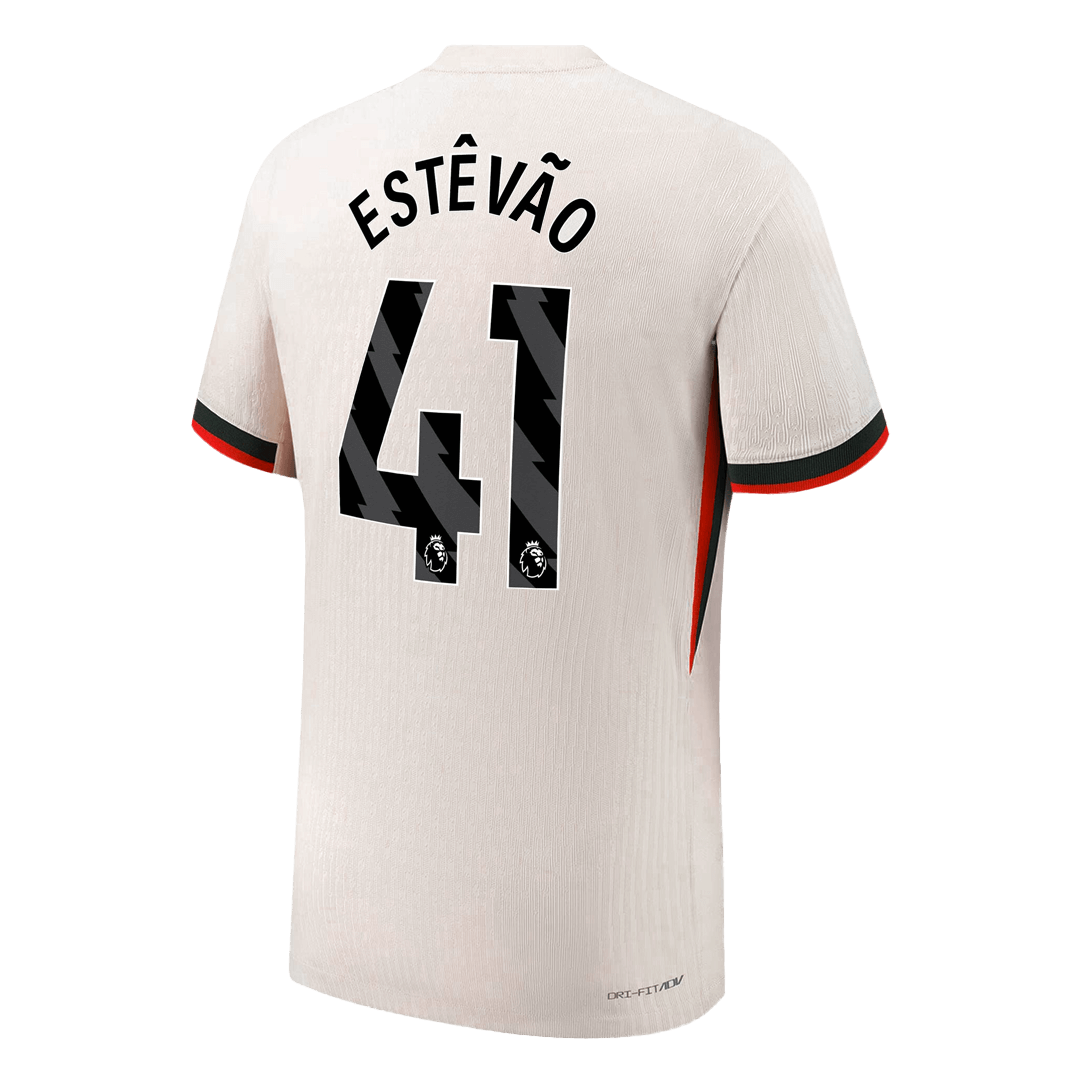 Camiseta Auténtica ESTÊVÃO #41 Chelsea 2025/26 Segunda Equipación - Version Jugador