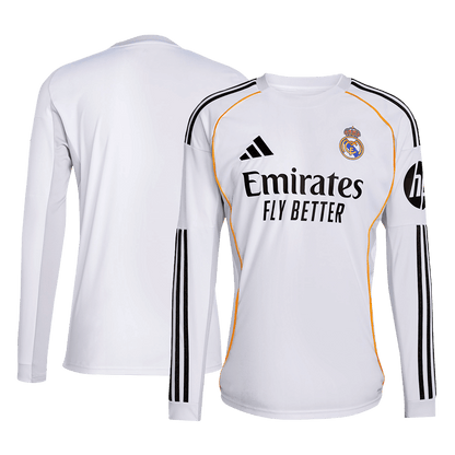 Camiseta Manga Larga Real Madrid 2025/26 Primera Equipación-Versión Hincha-Camisetas Pasion Shop