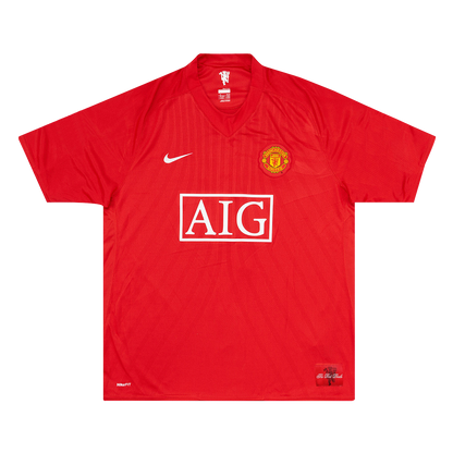 Tricouri Fotbal Vintage Manchester United ROONEY #10 Acasă 2007/08