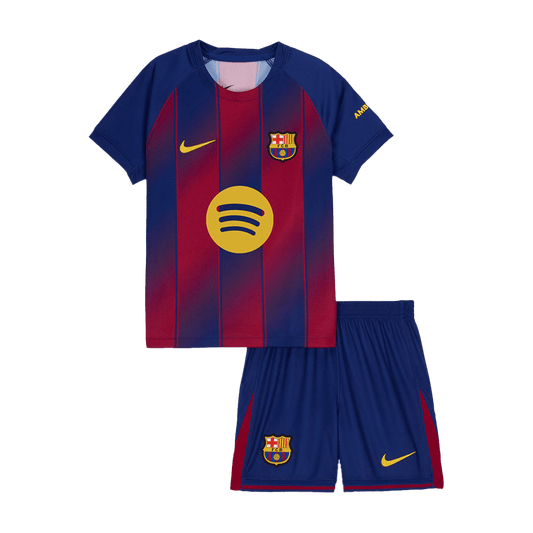 Miniconjunto Barcelona 2025/26 Primera Equipación Niño camiseta de fútbol