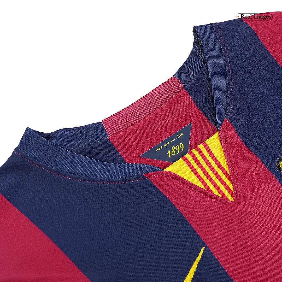 Tricouri Fotbal Vintage Barcelona Acasă 2014/15