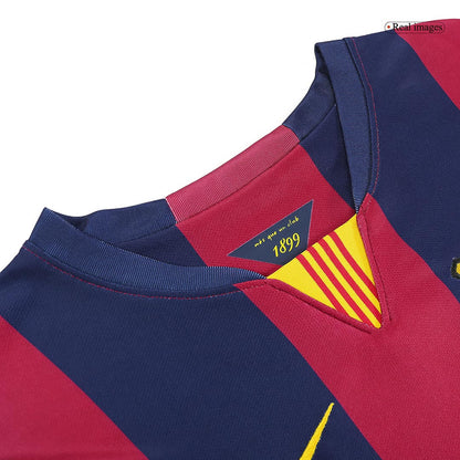 Tricouri Fotbal Vintage Barcelona Acasă 2014/15