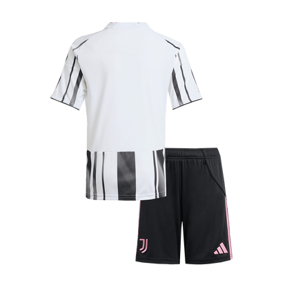 Miniconjunto Juventus 2025/26 Primera Equipación Niño Camiseta+Pantalón Corto-Camisetas Pasion Shop
