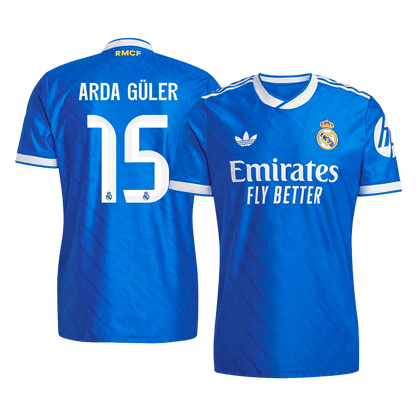 Camiseta Auténtica ARDA GÜLER #15 Real Madrid 2025/26 Tercera Equipación -Versión Jugador