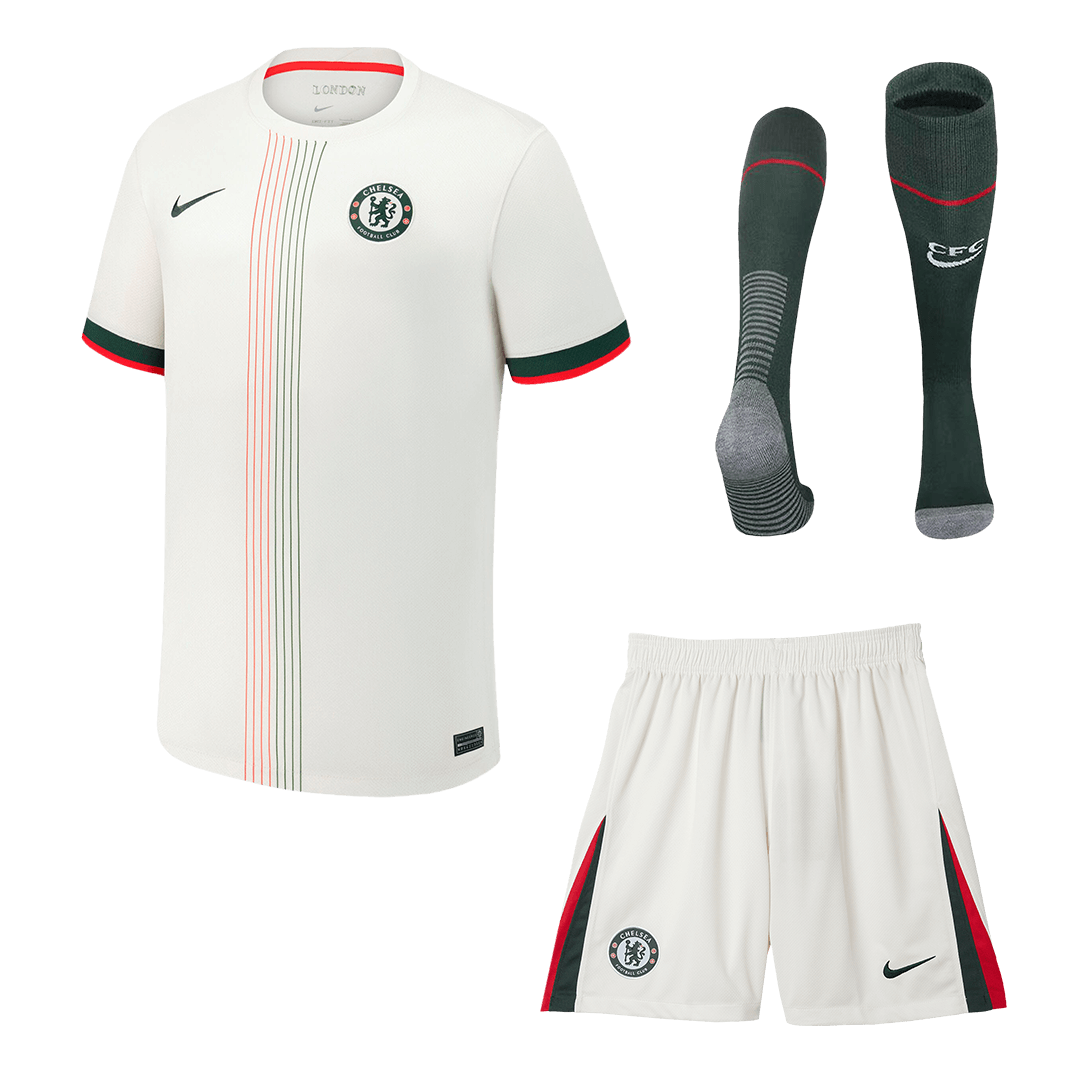 Conjunto Completo Chelsea 2025/26 Segunda Equipación camiseta de fútbol
