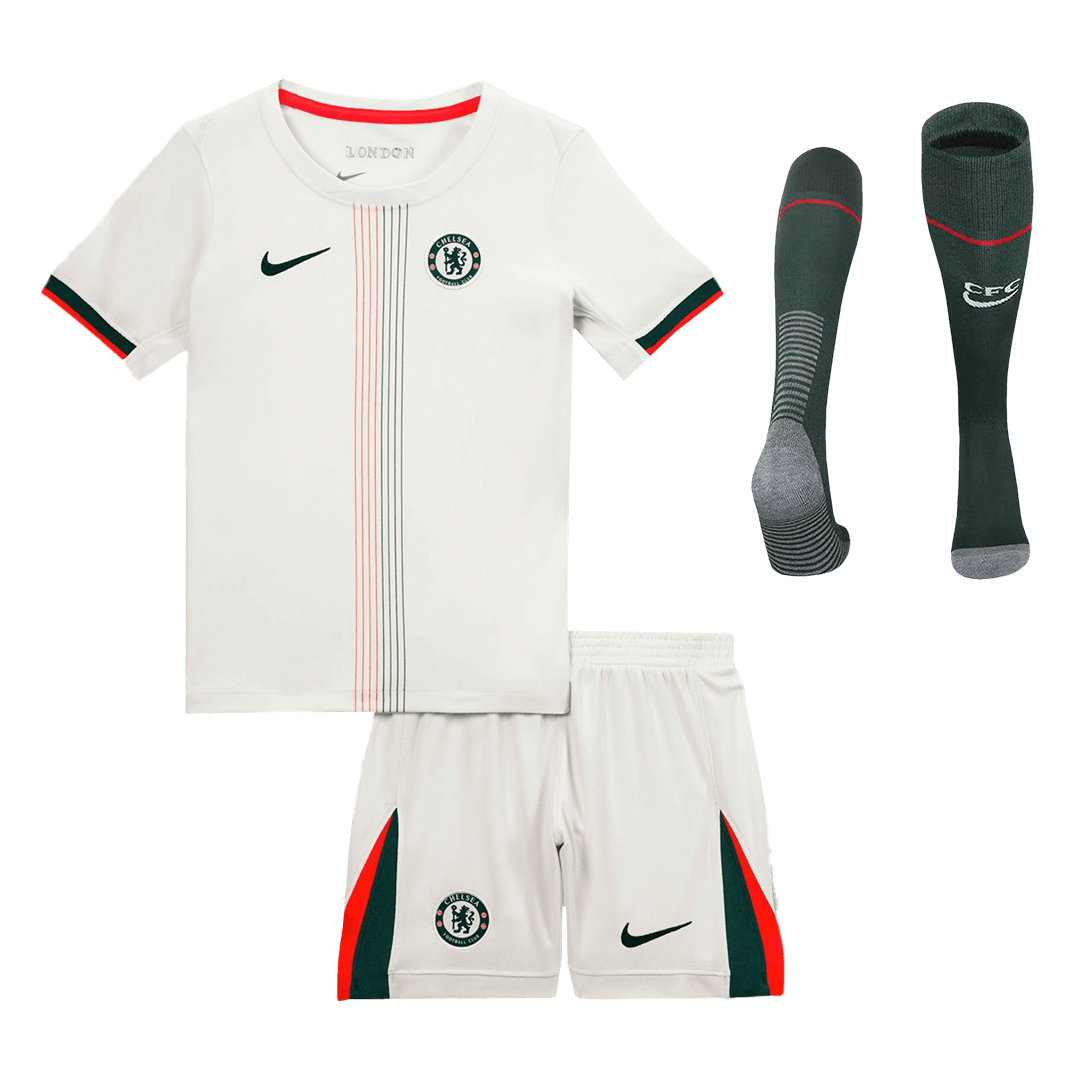 Conjunto Infantil Completo Chelsea 2025/26 Segunda Equipación Kids camiseta de fútbol