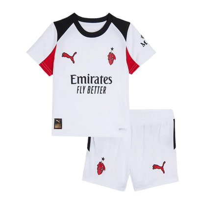 Conjunto Infantil AC Milan 2025/26 Segunda Equipación camiseta de fútbol