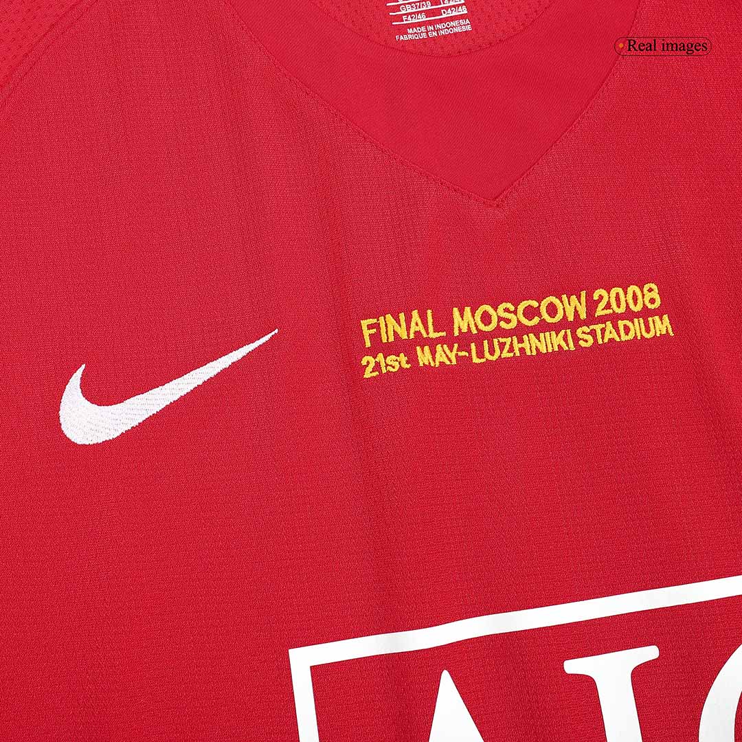 Tricouri Fotbal Vintage Manchester United RONALDO #7 Acasă 2007/08 - UCL Final