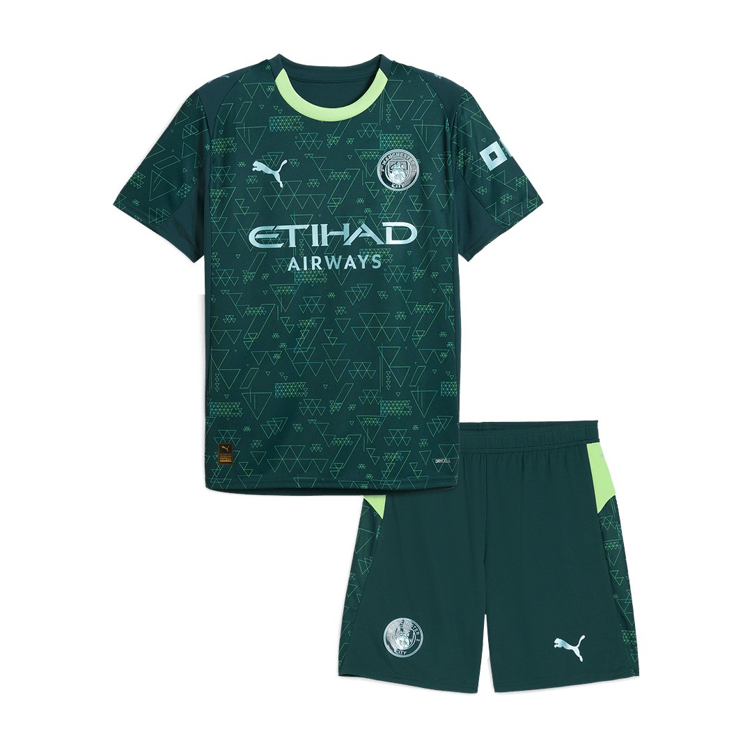 Conjunto Infantil Manchester City 2025/26 camiseta de fútbol