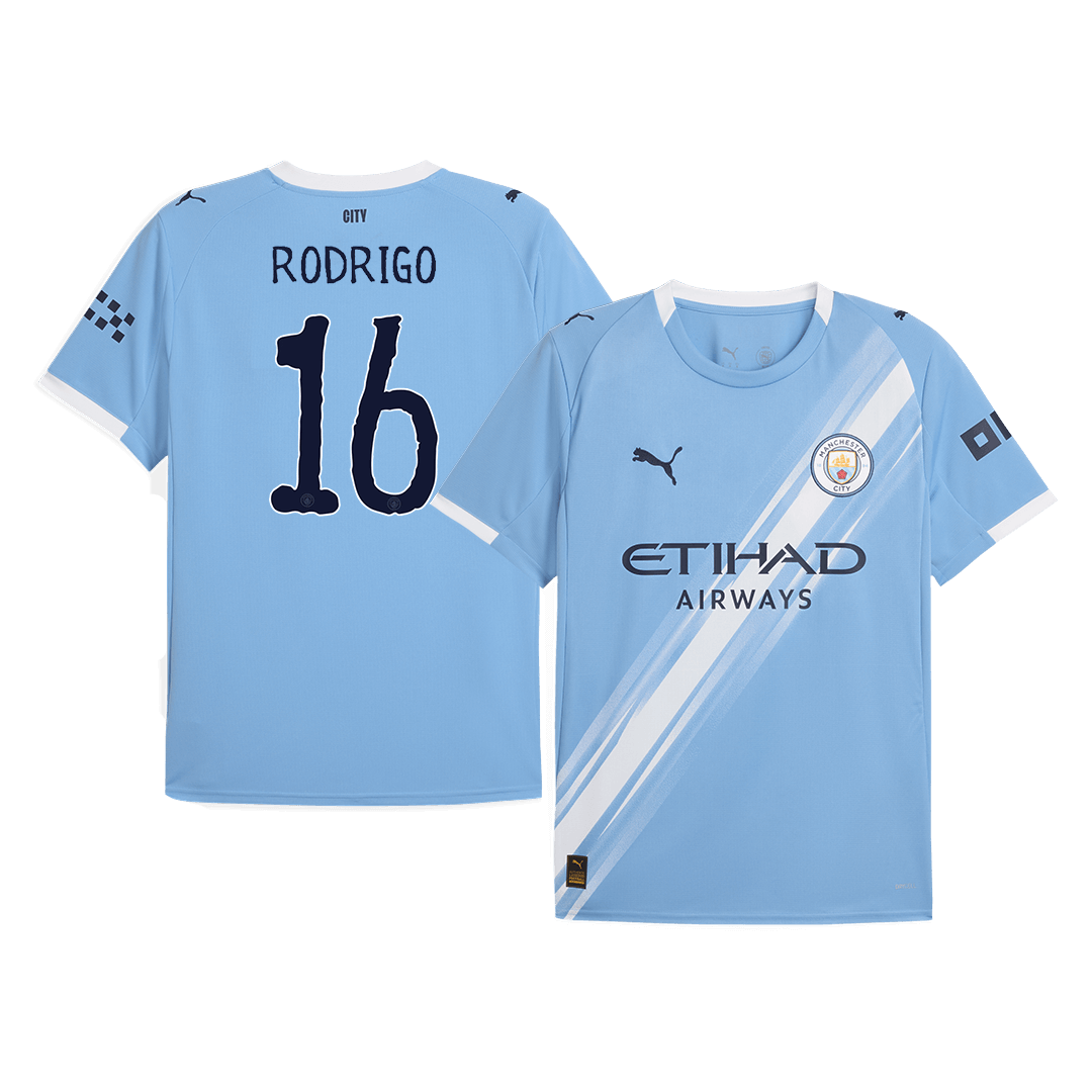 Camiseta RODRIGO #16 Manchester City 2025/26 Copa Mundial de Clubes Primera Equipación Hombre - Vers